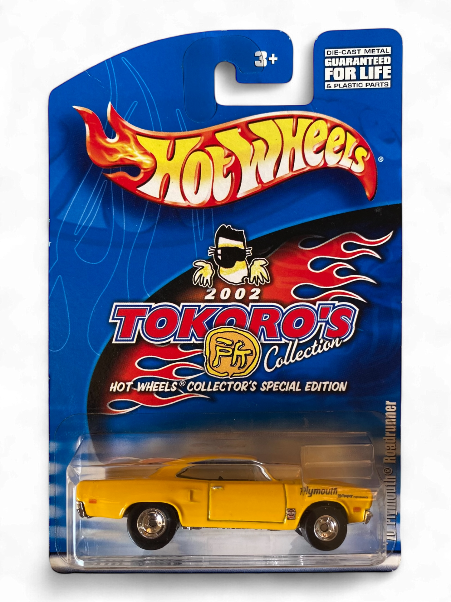 Hot Wheels Collector’s Special Edition - ‘70 Plymouth Roadrunner 2002 Japan Tokoro's Collection, Real Riders with Protector