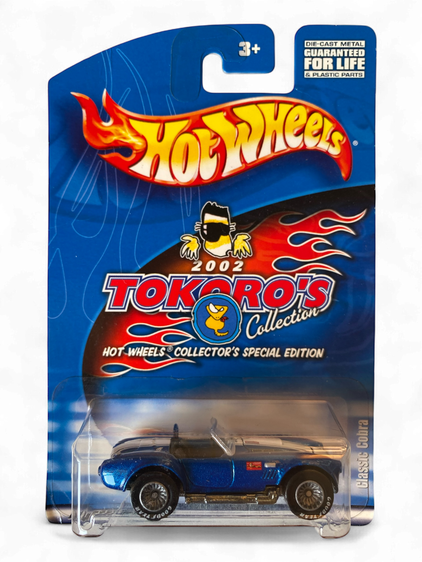 Hot Wheels Collector’s Special Edition - Classic Cobra 2002 Japan Tokoro's Collection (metal/metal) Good Year Real Riders + Protector