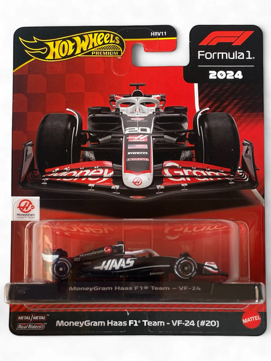 Hot Wheels Premium Formula 1 MoneyGram Haas F1 Team - VF-24 (#20) Imported
