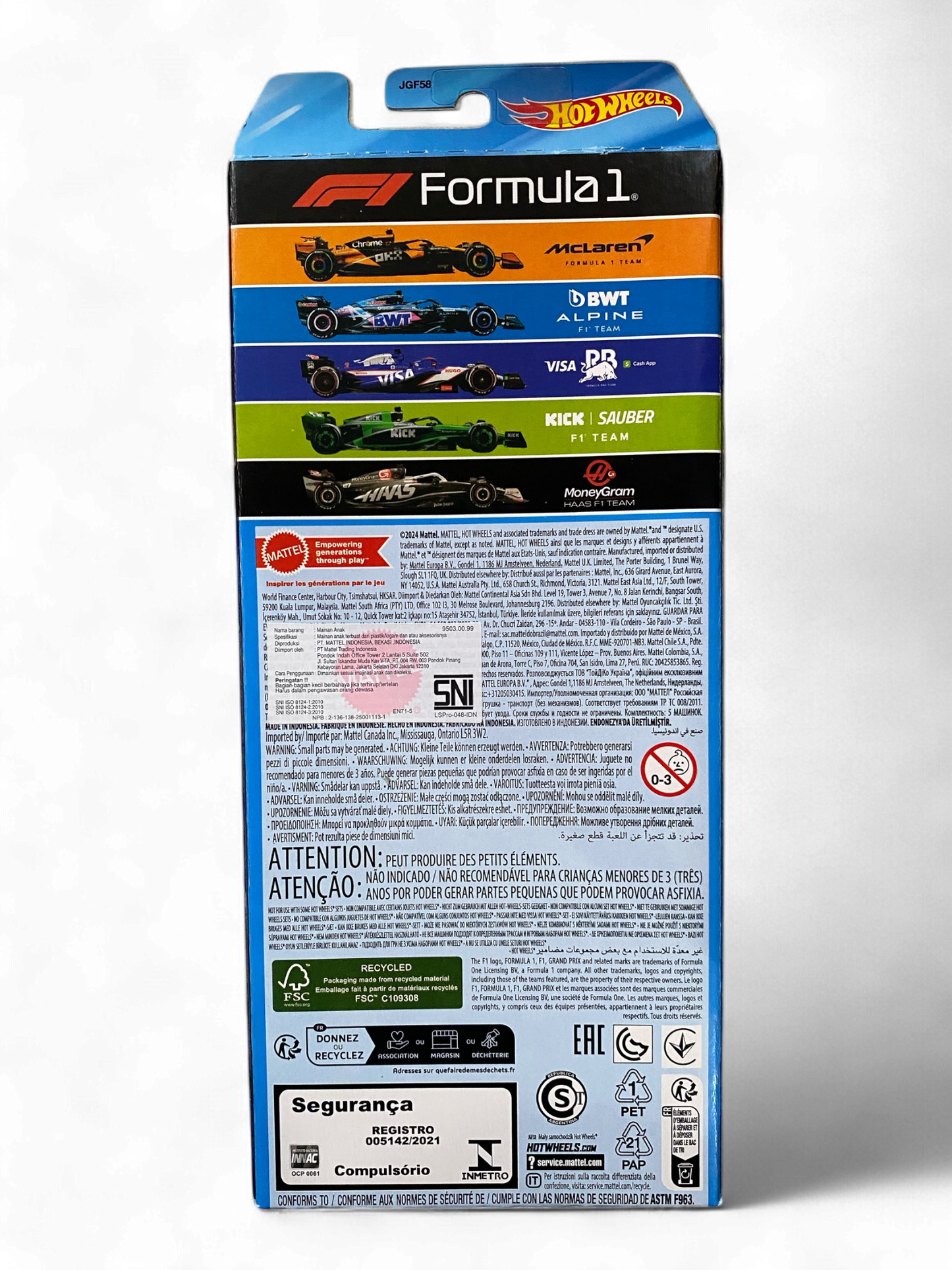 Hot Wheels Formula 1 - 5 Pack  Imported