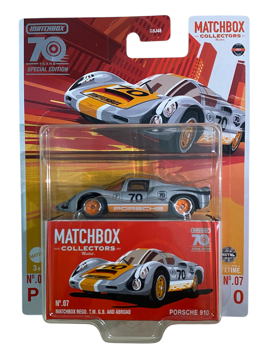 MatchBox Collectors  Porsche 910 (70 Years Special Edition)