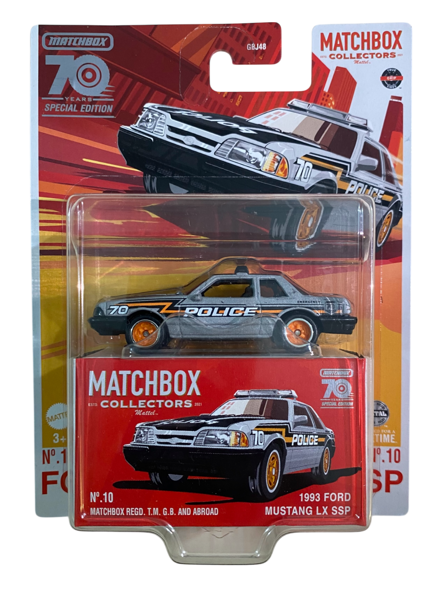 MatchBox Collectors  1993 Ford Mustang LX SSP (70 Years Special Edition)