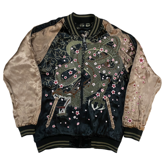 Miyabi Musubi (雅結) Dragon & Phoenix / Rabbits & Cranes Reversible Sukajan Jacket