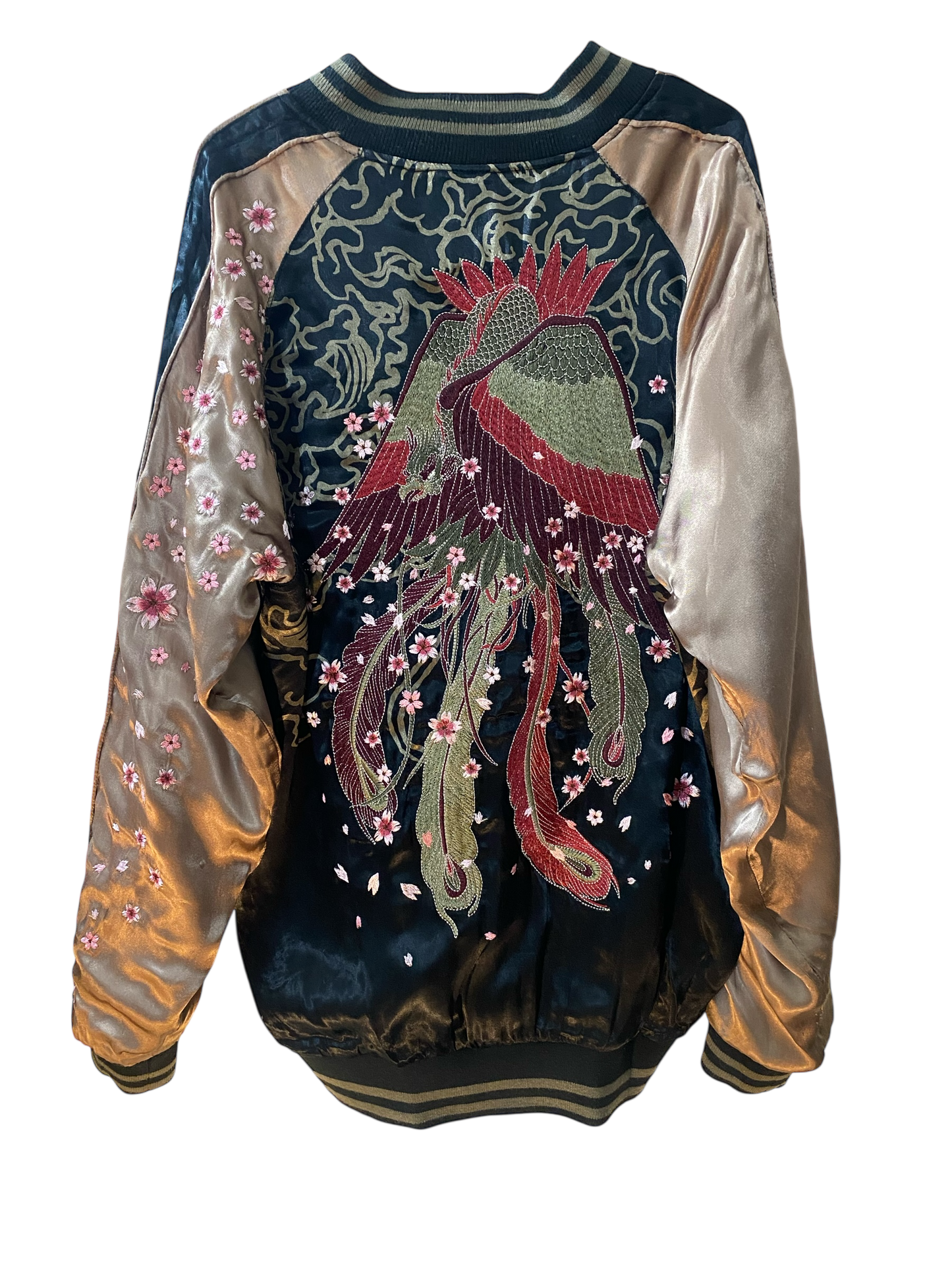 Miyabi Musubi (雅結) Dragon & Phoenix / Rabbits & Cranes Reversible Sukajan Jacket