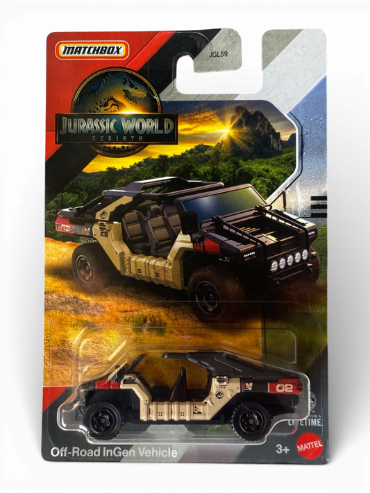 MatchBox  Off-Road InGen Vehicle (Jurassic World rebirth)