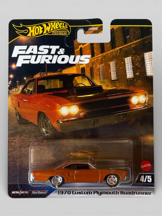Hot Wheels Premium 1970 Custom Plymouth RoadRunner (Fast & Furious: Furious 7)