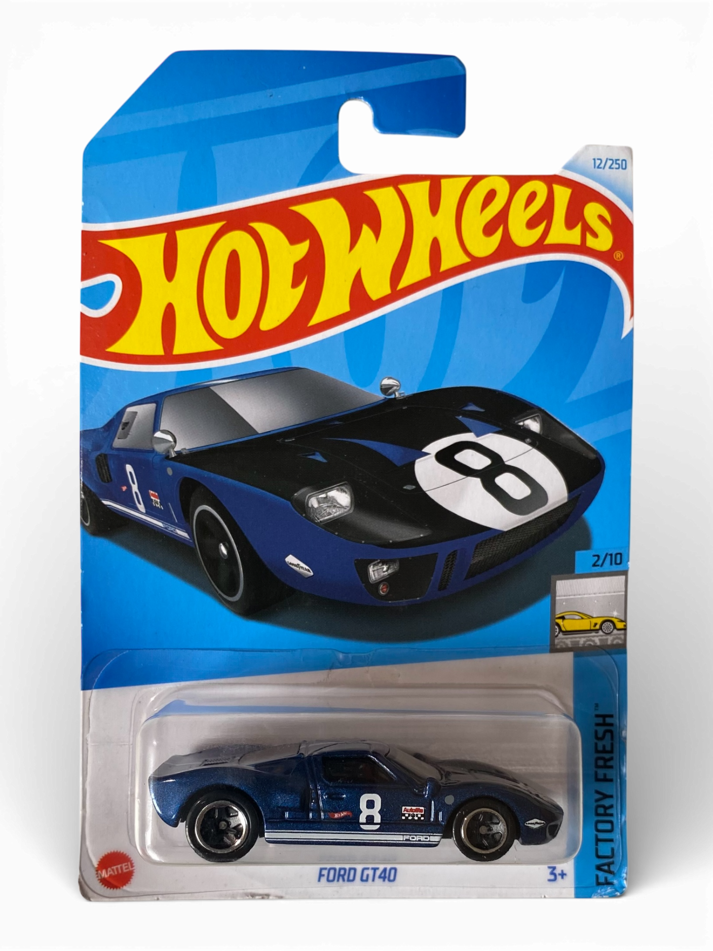 Hot Wheels Ford Gt40 (Factory Fresh) Navy Blue