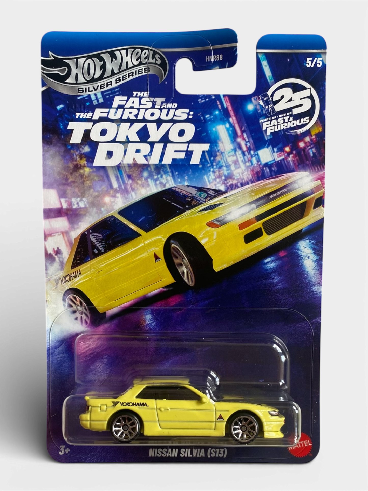 Hot Wheels Silver Series Nissan Silvia (S13) Fast & Furious Tokyo Drift (metal/metal)