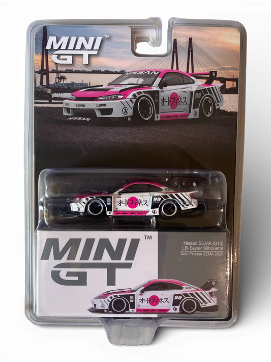 Mini GT Nissan SILVIA (S15) LB-Super Silhouette Auto Finesse SEMA 2023