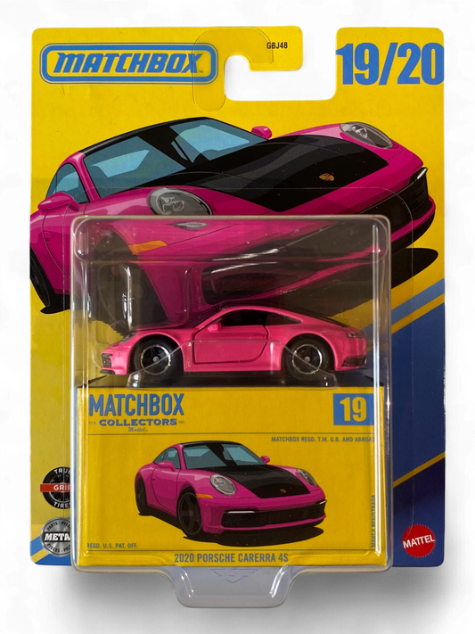 Matchbox Collectors 2020 Porsche Carrera 4S (Pink/Carbon-fiber)