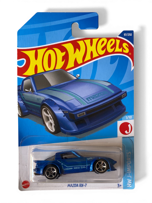 Hot Wheels  Mazda RX-7 (HW J-Imports) Blue