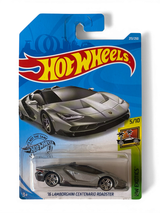 Hot Wheels  ‘16 Lamborghini Centenario Roadster (HW Exotics) Silver