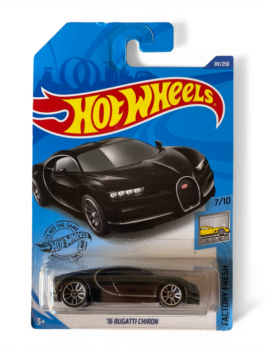 Hot Wheels  ‘16 Bugatti Chiron (Factory Fresh) Black