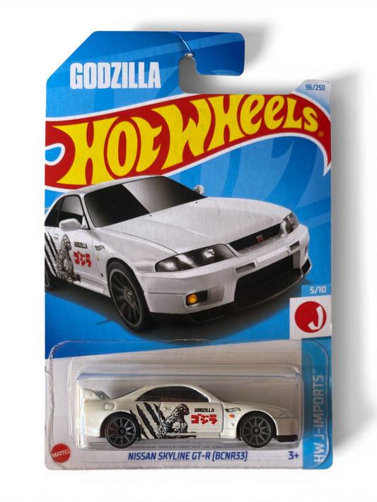 Hot Wheels  Nissan Skyline GT-R (BNCR33) (HW J-Imports) Godzilla White