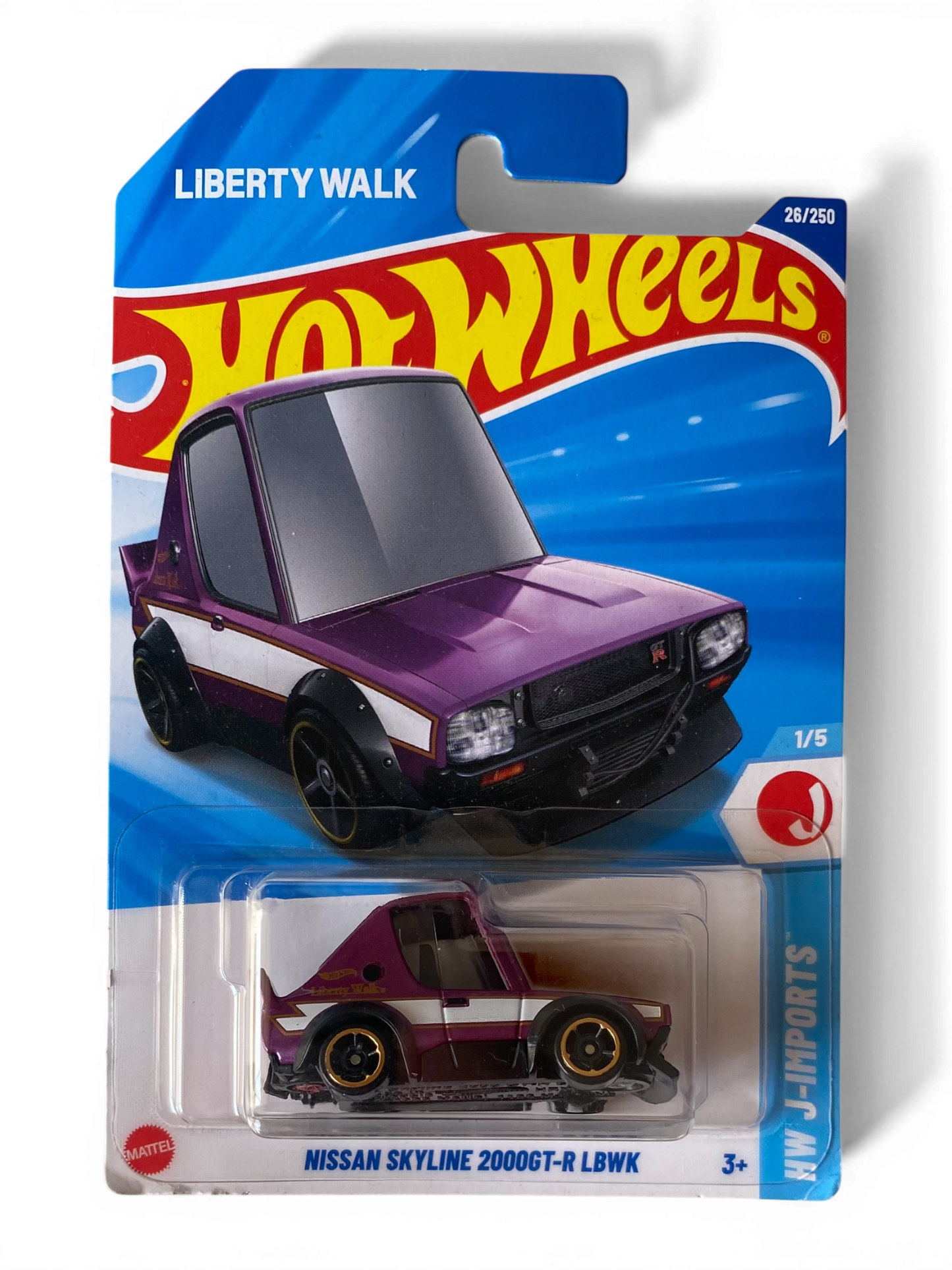 Hot Wheels  Nissan Skyline 2000GT-R LBWK (HW J-Imports) Purple Tooned