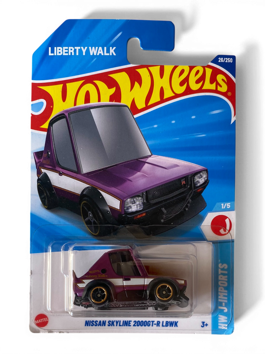 Hot Wheels  Nissan Skyline 2000GT-R LBWK (HW J-Imports) Purple Tooned