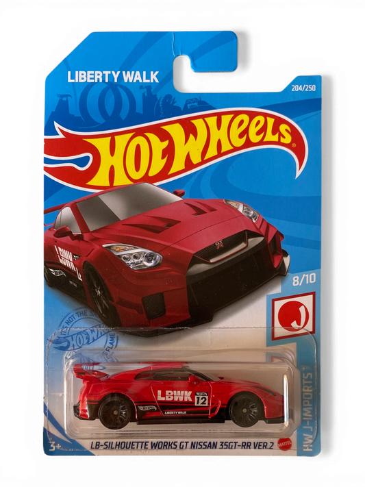Hot Wheels  LB-Silhouette Works GT Nissan 35GT-RR VER.2 (HW J-Imports) Red