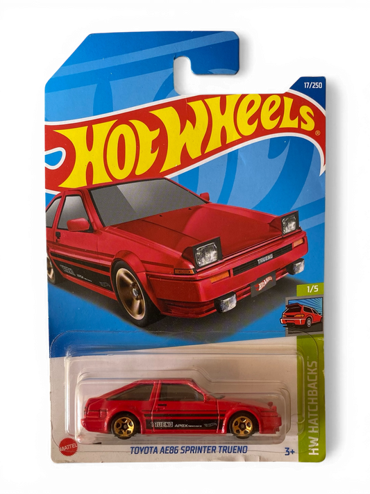Hot Wheels  Toyota AE86 Sprinter Trueno (HW Hatchbacks) Red