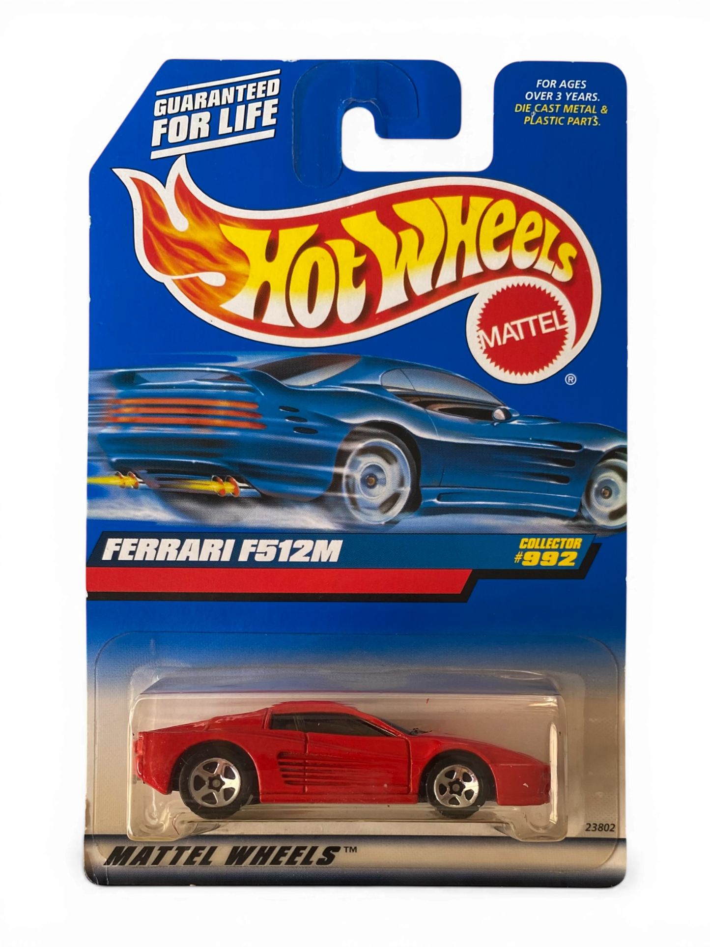 Hot Wheels  Ferrari F512M (1998) Metal/Metal Red + [Free Protector]