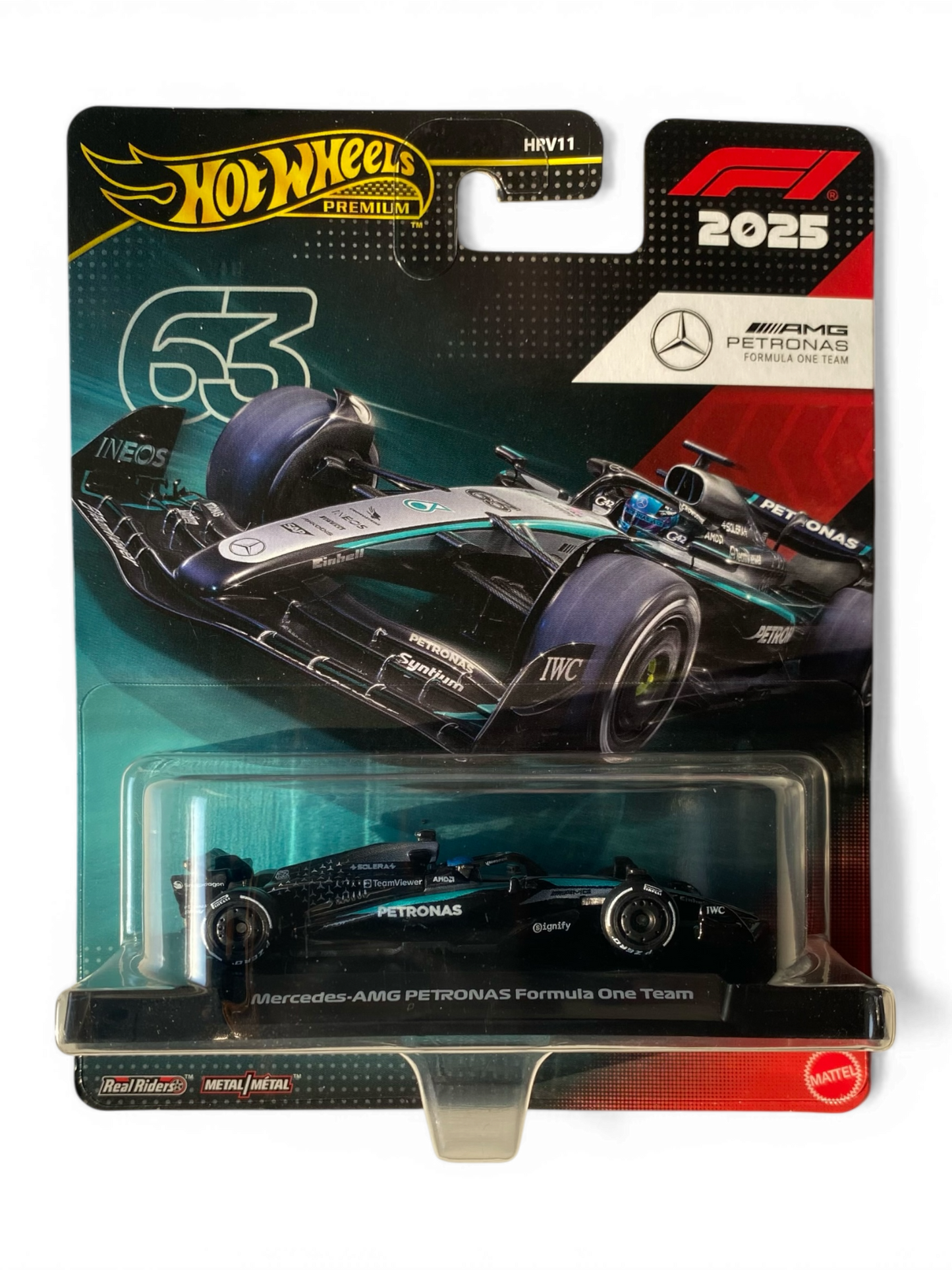 Hot Wheels Premium Formula 1 2025 Mercedes-AMG Petronas Formula One Team (#63)