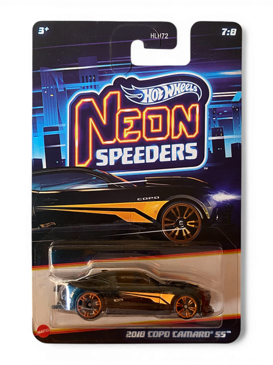 Hot Wheels  2018 Copo Camaro SS Neon Speeders (Metal/Metal)