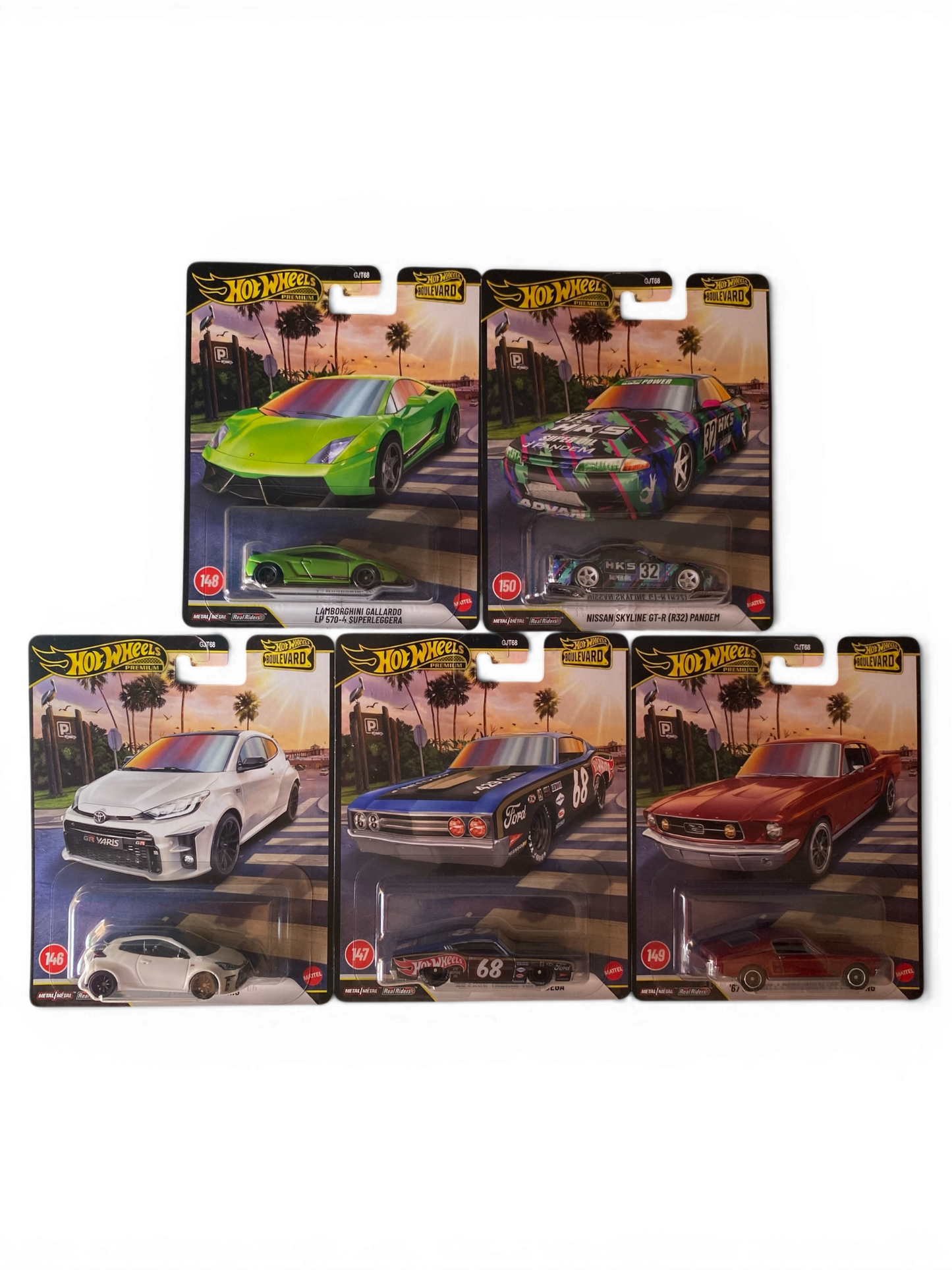Hot Wheels Premium  Boulevard Set of 5 [Imported]