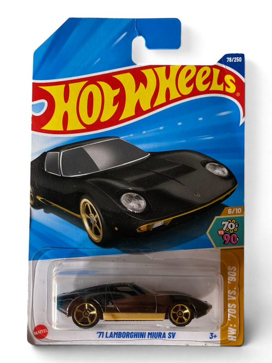 Hot Wheels  ‘71 Lamborghini Miura SV (HW: ‘70s vs. ‘90s)