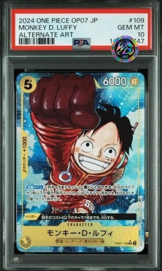 [Pre-Order] PSA 10 - Monkey D. Luffy OP07-109 Alt Art  [OP-07] 500 YEARS IN THE FUTURE