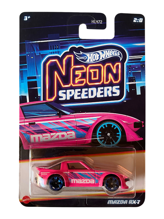 Hot Wheels  Mazda RX-7 (Neon Speeders) Neon Pink