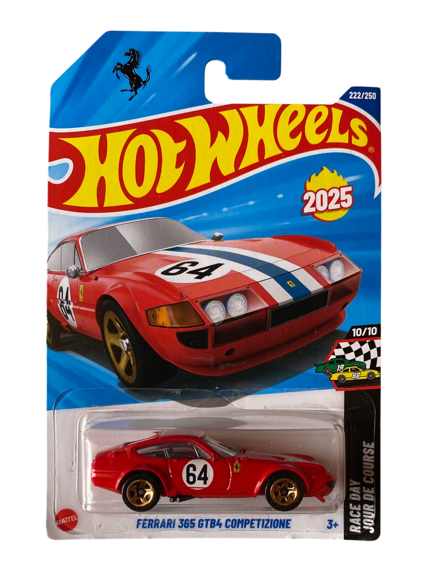 Hot Wheels  Ferrari 365 GTB4 Competizion (Race Day Jour De Course) Red