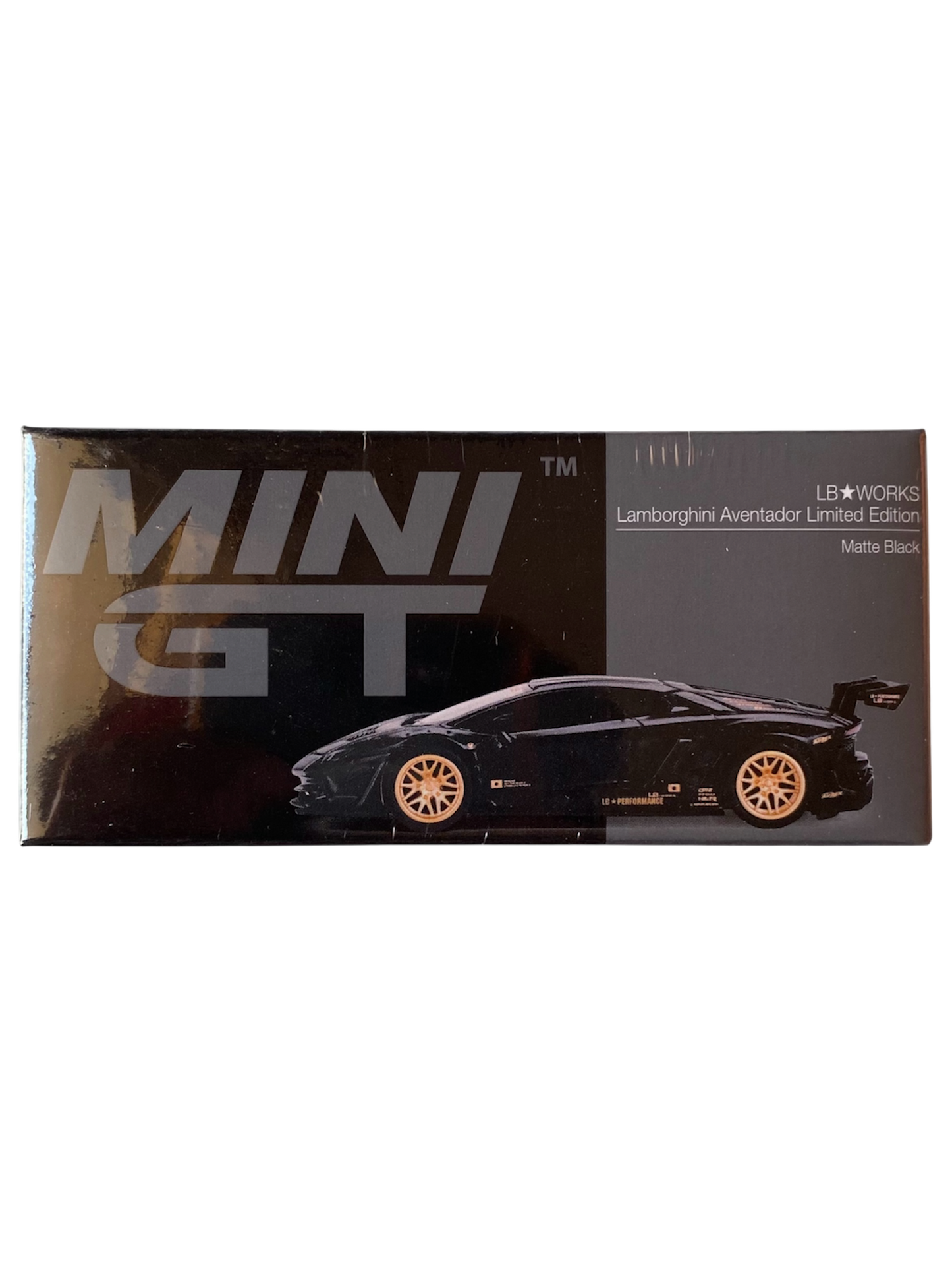 Mini GT  LB Works Lamborghini Aventador Limited Edition Matte Black