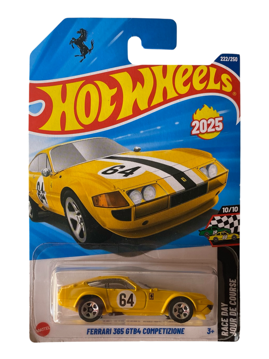 Hot Wheels  Ferrari 365 GTB4 Competizione (Race Day Jour De Course) Yellow