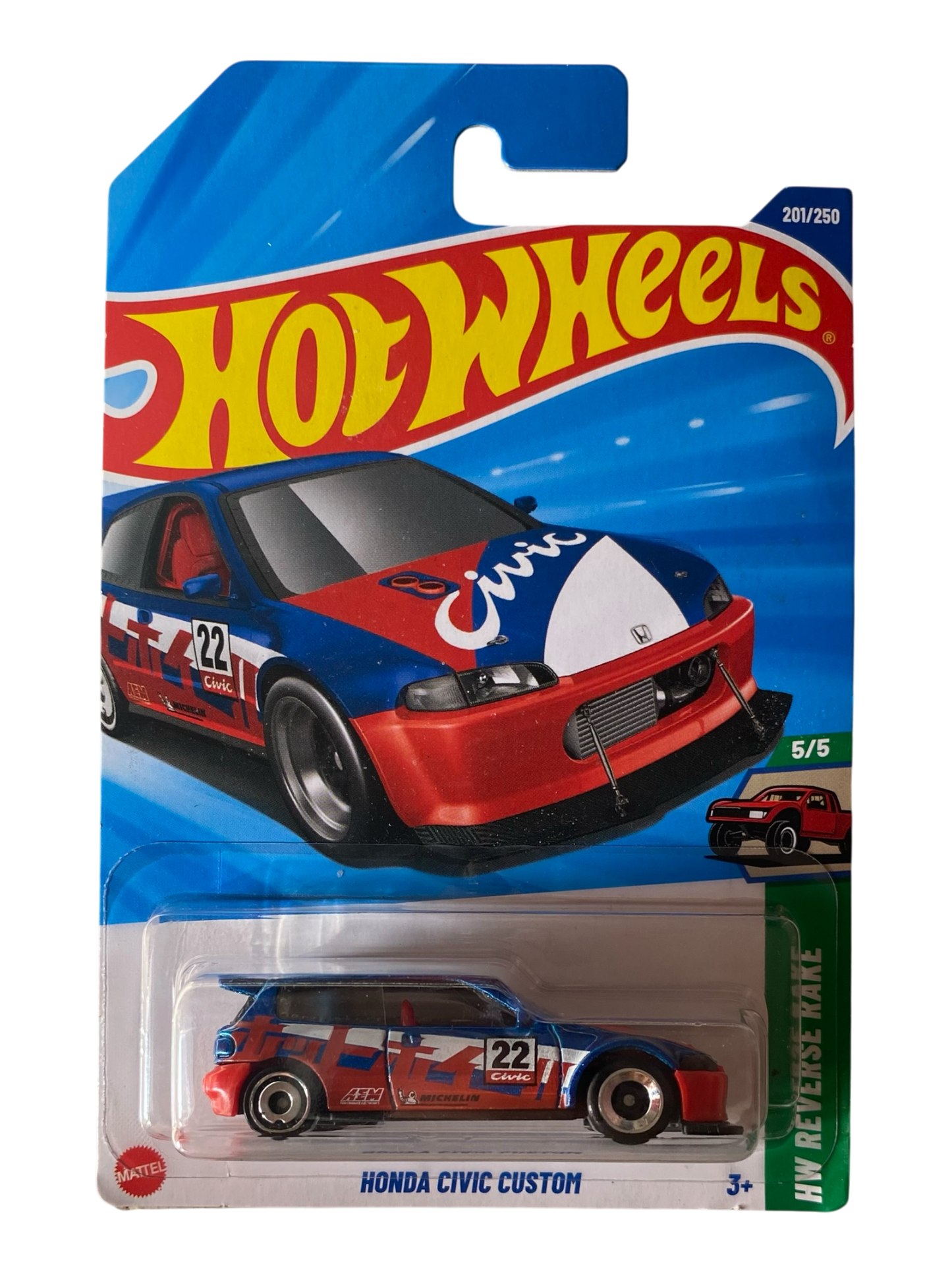 Hot Wheels  Honda Civic Custom (HW Reverse Rake)