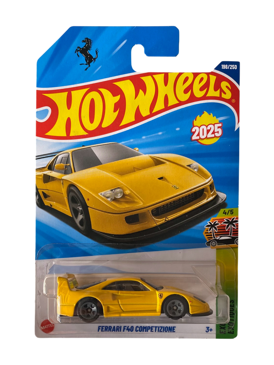 Hot Wheels  Ferrari F40 Competizione (Exotics) Yellow