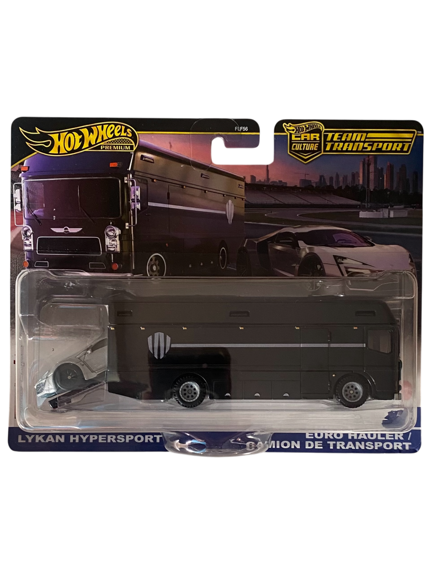 Hot Wheels Premium Team Transport - Lykan Hypersport / Euro Hauler/Camion De Transport