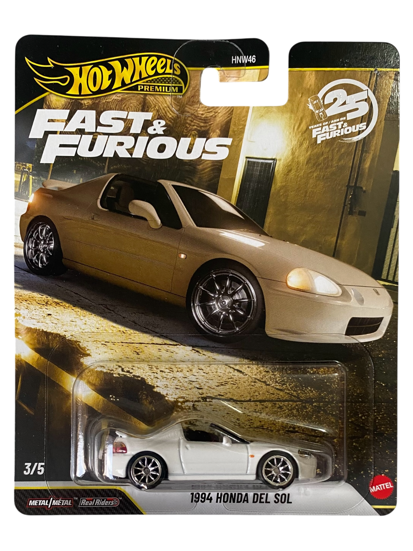Hot Wheels Premium  1994 Honda Del Sol (Fast & Furious)