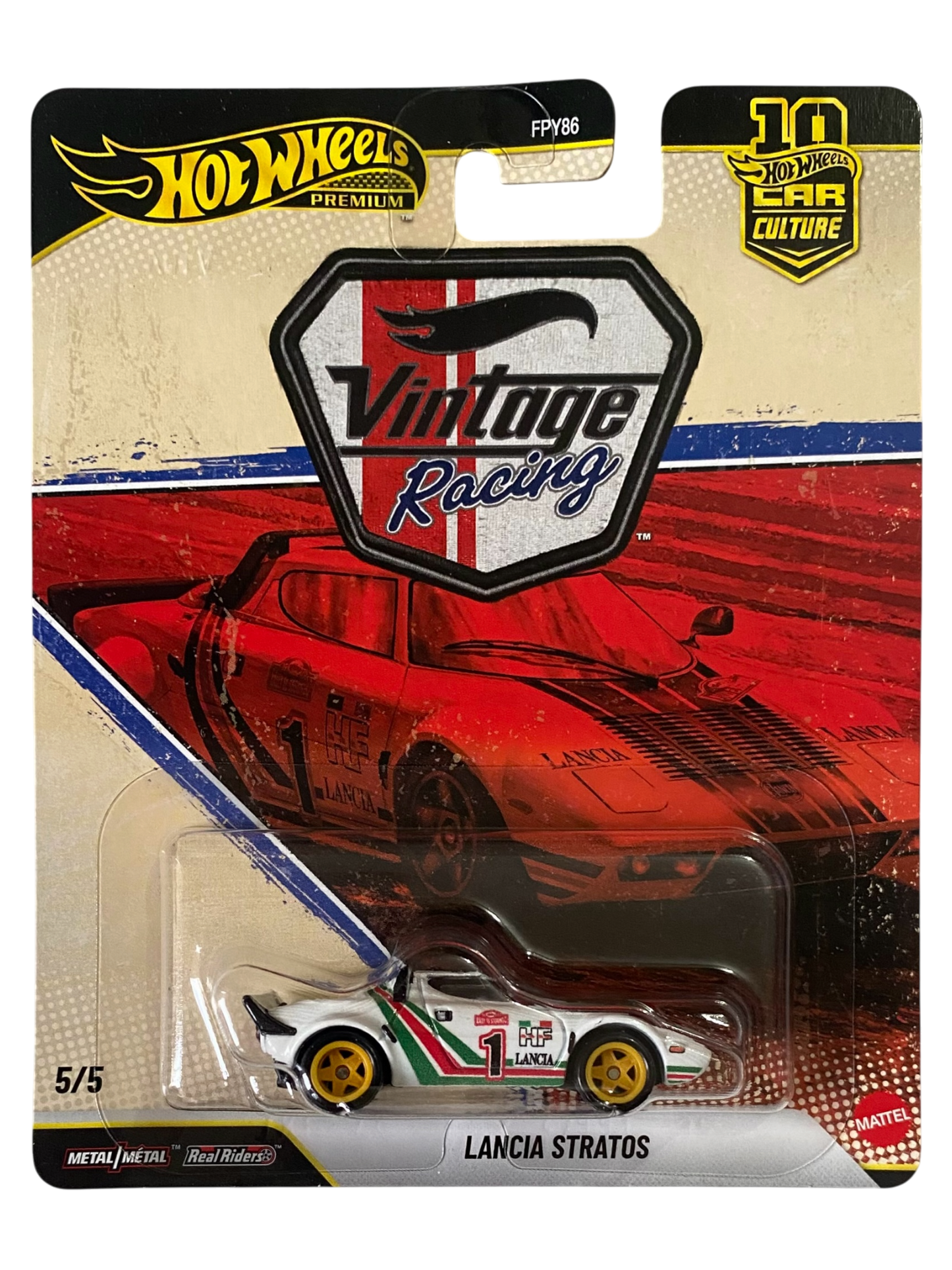 Hot Wheels Premium  Lancia Stratos (Vintage Racing)