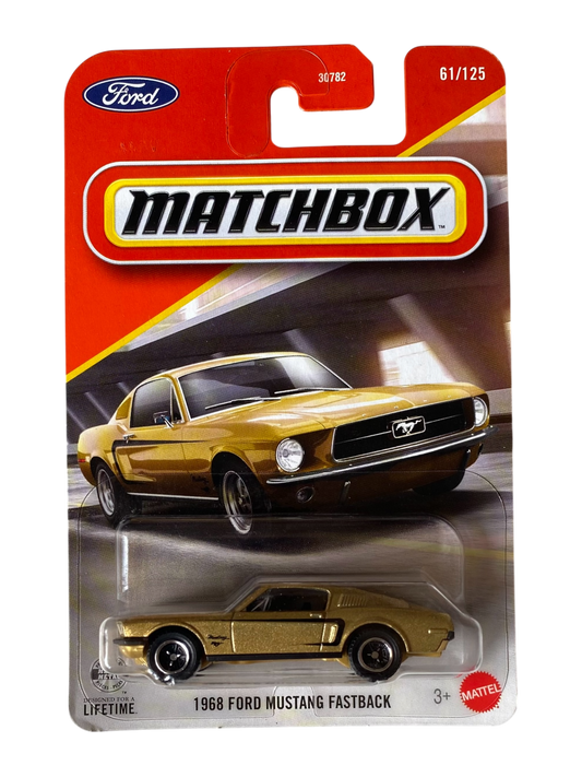MatchBox  1968 Ford Mustang FastBack (Metalflake Gold)