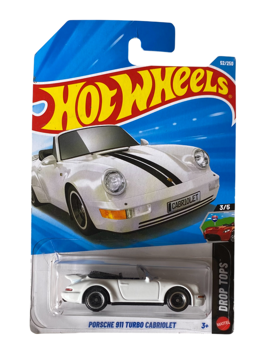 Hot Wheels  Porsche 911 Turbo Cabriolet (Drop Tops) White
