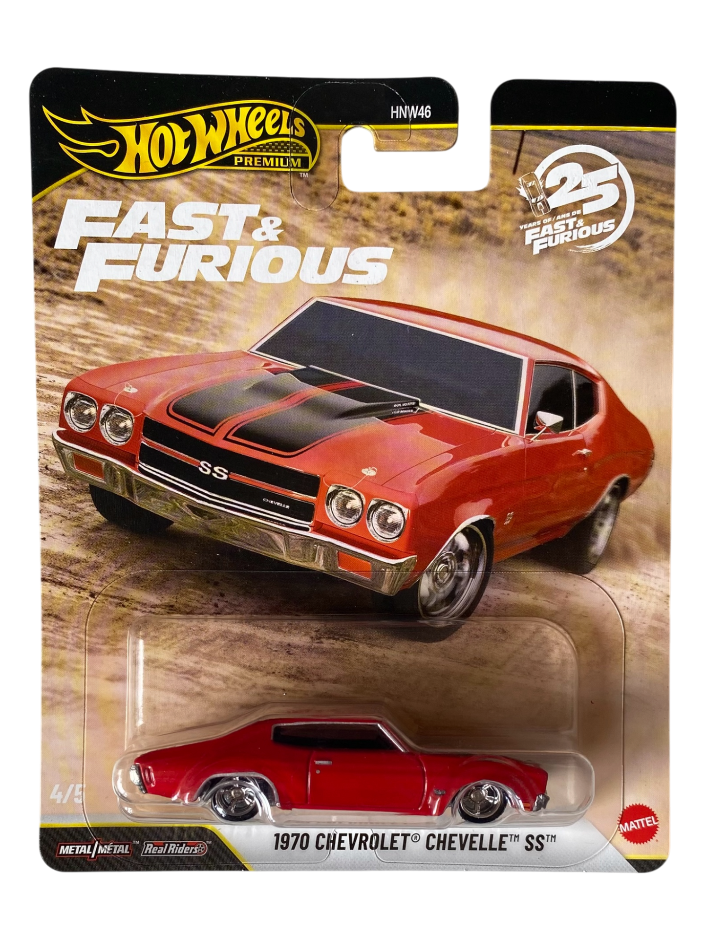 Hot Wheels Premium  1970 Chevrolet Chevelle SS (Fast & Furious) Red