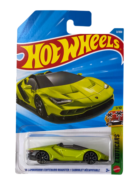 Hot Wheels  ‘16 Lamborghini Centenario Roadster / Cabriolet Décapotable (Exoticars)