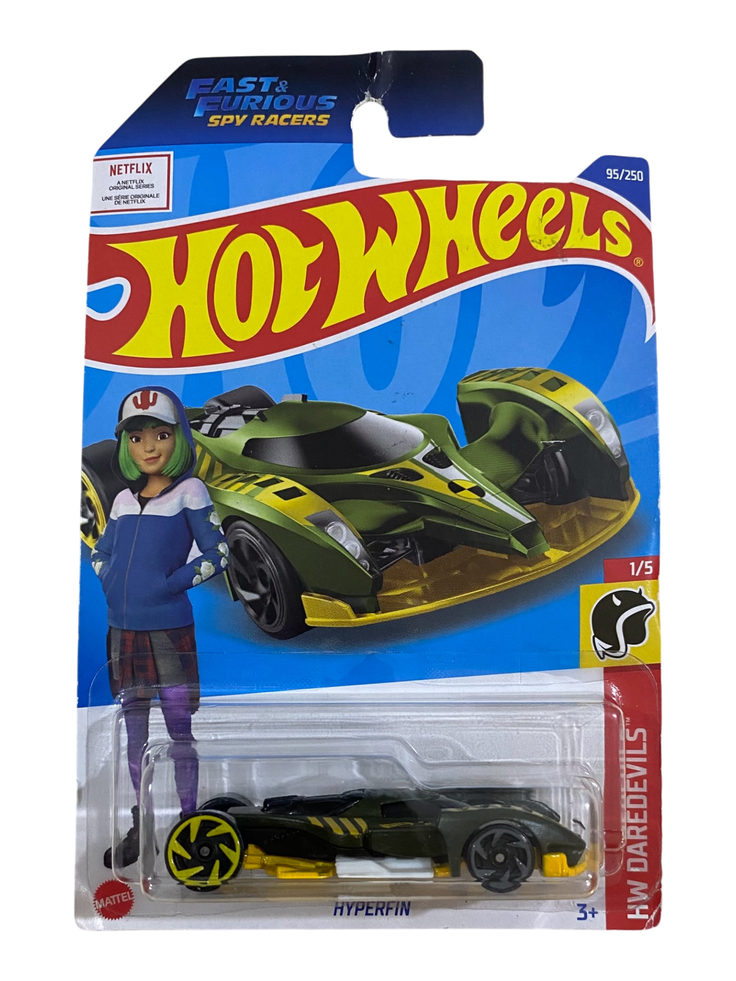 Hot Wheels  Hyperfin (HW Daredevils) Netflix: Fast & Furious Spy Racers (Metal/Metal)