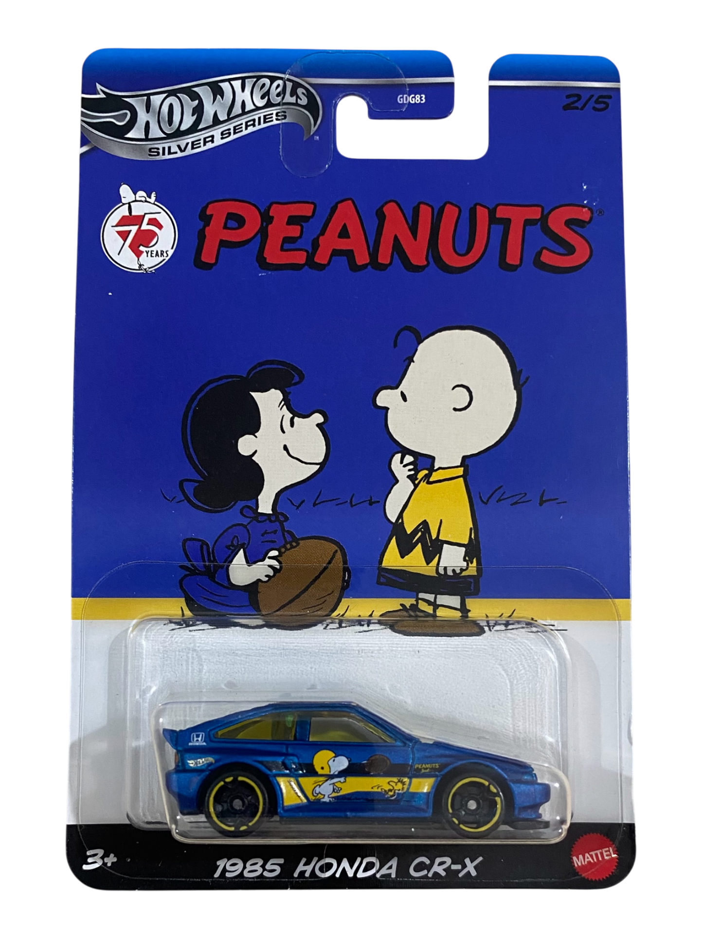 Hot Wheels  1985 Honda CR-X (Peanuts 75 Years) (Copy)
