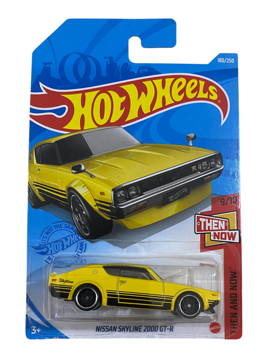 Hot Wheels  Nissan Skyline 2000 GT-R (Then And Now) Yellow