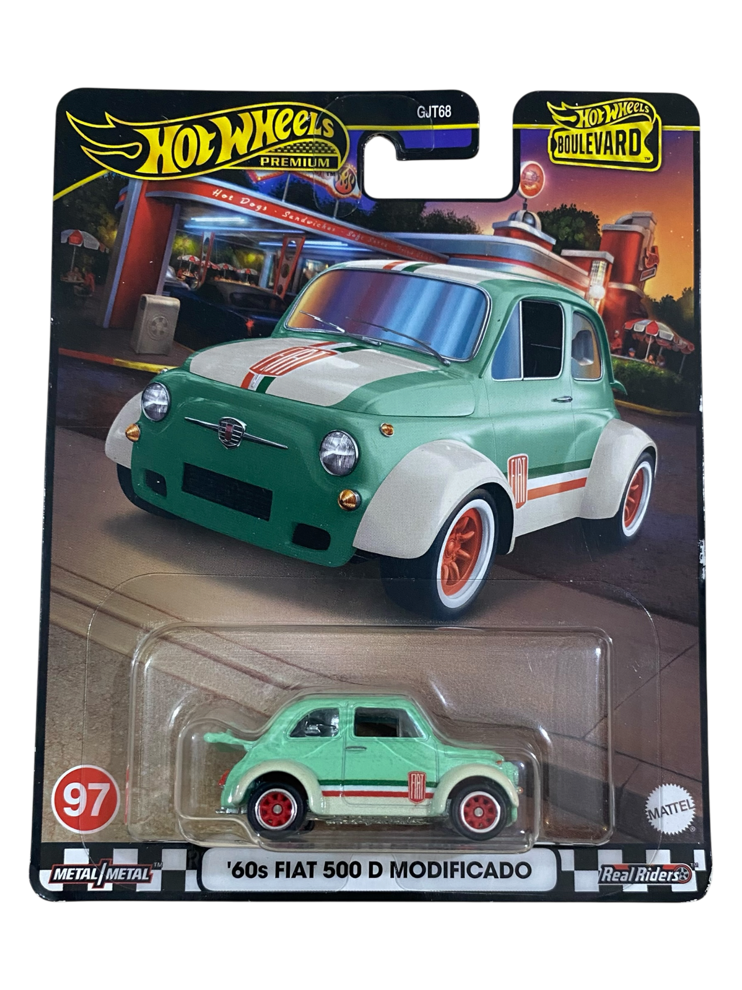 Hot Wheels Premium  ‘60s Fiat 500 D Modificado