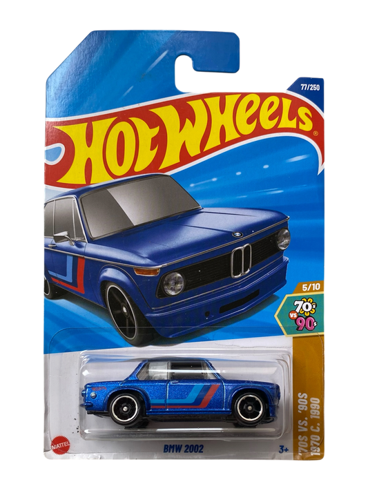 Hot Wheels  BMW 2002 (‘70s VS ‘90s 1970 C. 1990) MetalFlake Blue