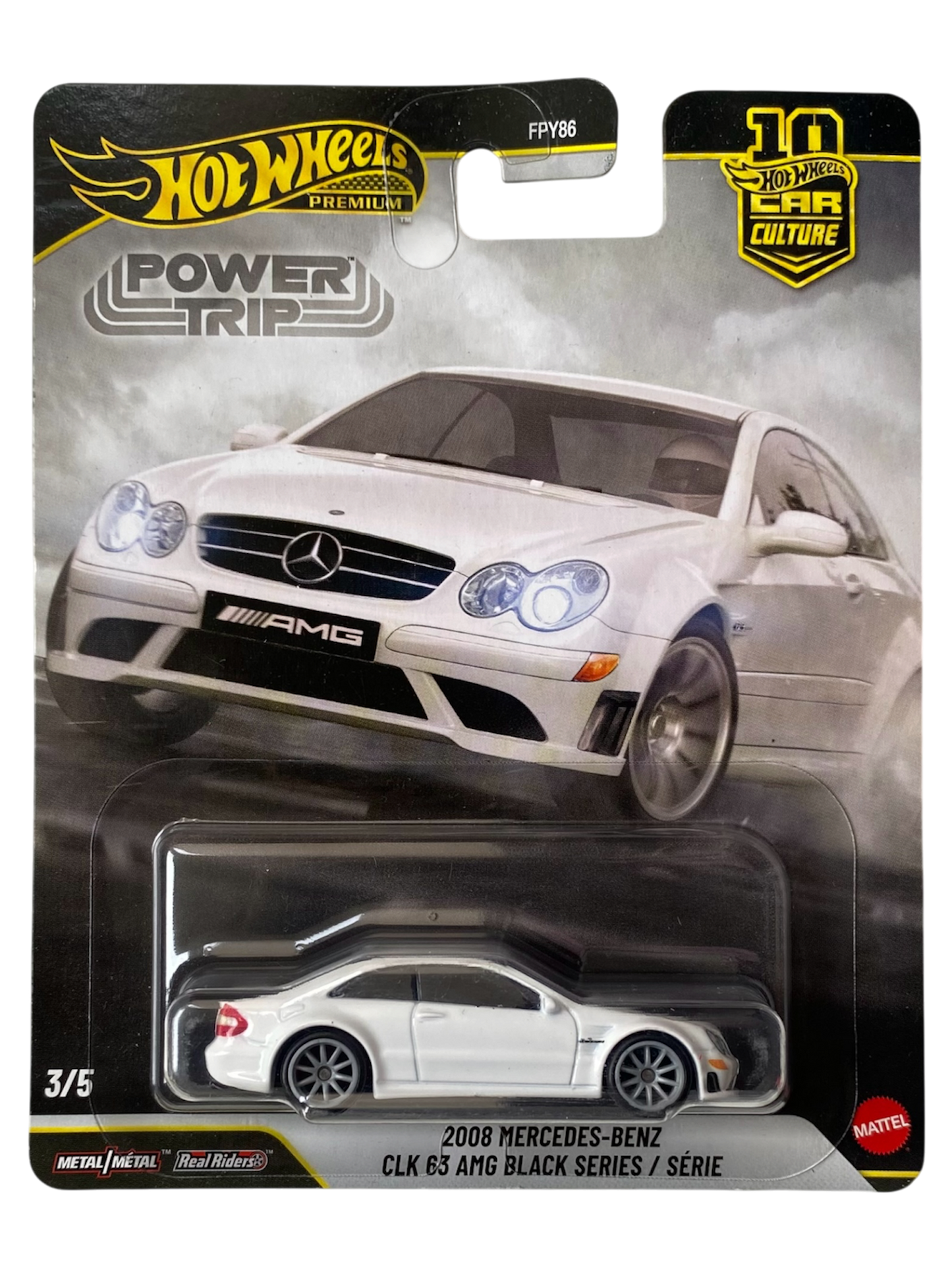 Hot Wheels Premium  2008 Mercedes-Benz CLK 63 AMG Black Series/Série (Power Trip)