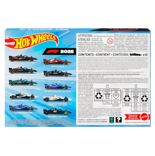 Hot Wheels F1 - 10 Pack (Imported)