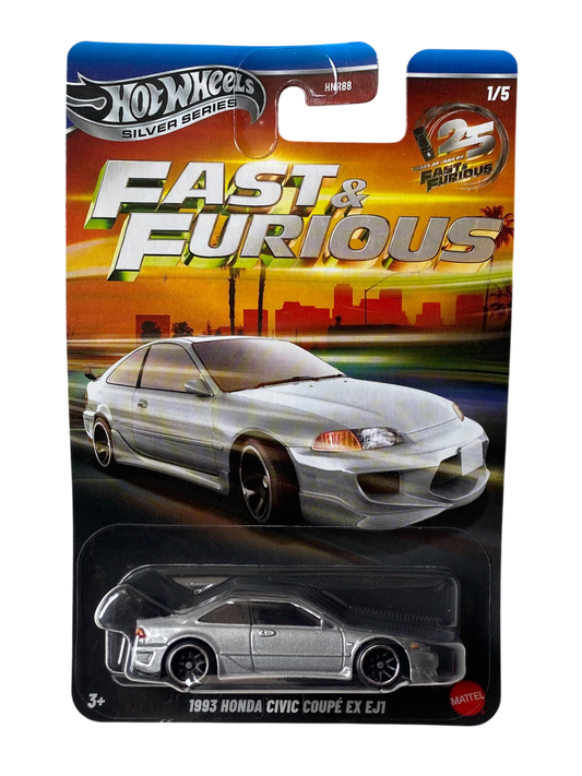 Hot Wheels  1993 Honda Civic Coupé EX EJ1 (25th Anniversary Fast & Furious)