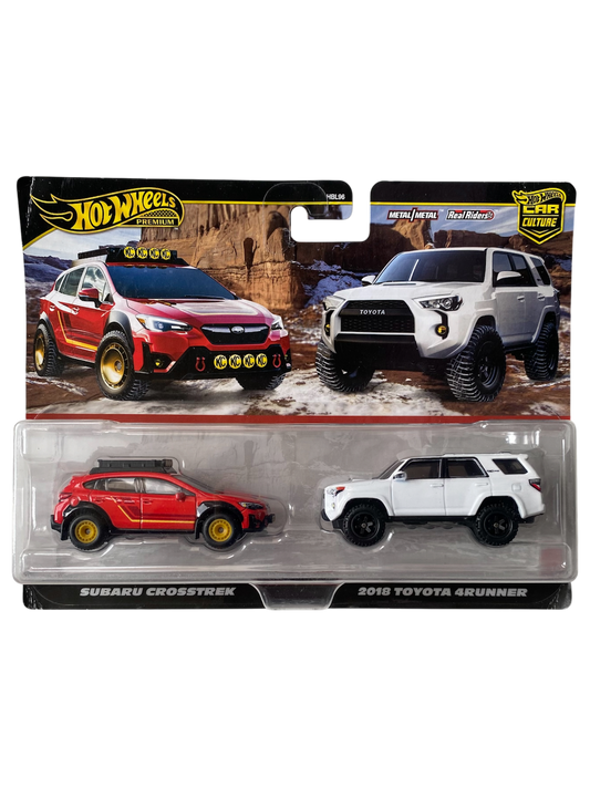 Hot Wheels Premium 2 Pack - Subaru Crosstrek / 2018 Toyota 4Runner